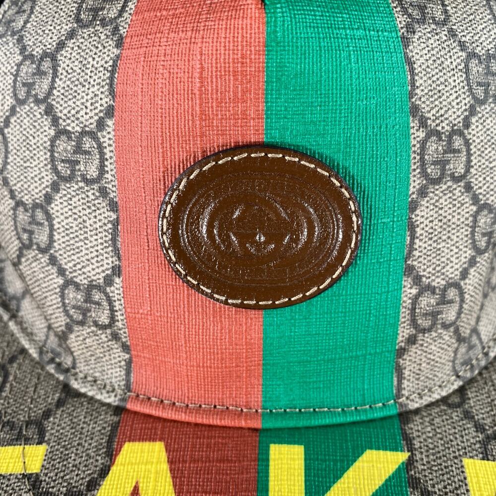 GUCCI Tan Black Monogram Polyester Blend Hats - Picture 2 of 10